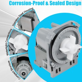 2718B 120V 60Hz Dishwasher Drain Pump Compatible with GE WG04F10194, Midea 11001011000221