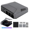 For Raspberry Pi 4B Case Aluminum Alloy Cooling Shell Metal