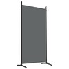 'vidaXL 5-Panel Room Divider in Anthracite - Foldable Fabric Screen