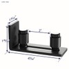 SMARTSTANDARD Sliding Barn Door Bottom Adjustable Floor Guide Roller, Black,
