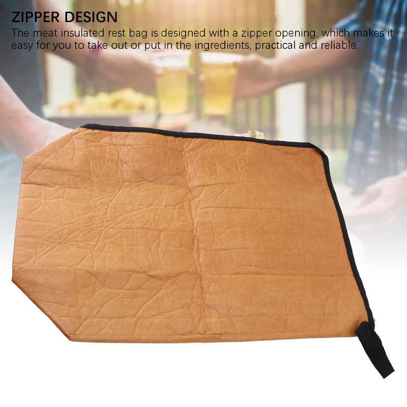 Meat Insulated Resting Bag Large Capacity Reusable Zipper High Density