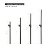 Sound Town 2-Pack Adjustable Height Subwoofer/Speaker Poles (35"-54") with M20