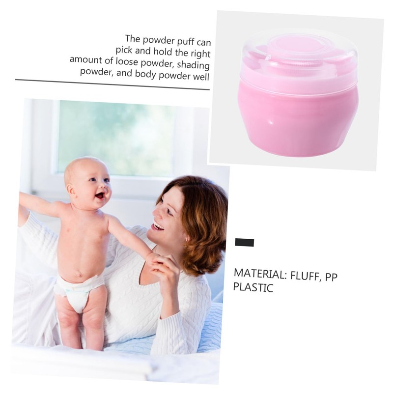 DOITOOL 2 Sets Baby Powder After Bath Powder Puff Make