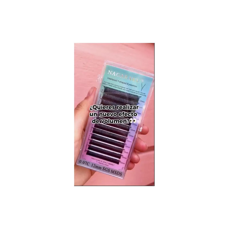 Blister Yy .07 Extensiones De Pestañas Nagaraku Hawaiano