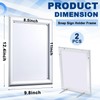 Blulu 2 Pcs Front Load Easy Open Snap Frame Poster/picture