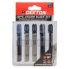 DEKTON DT80925 Jigsaw Blade Set, Black/Red, Set of 10 Piece