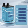 winbasic 6 Volt Lithium LiFePO4 Heavy Duty Lantern Battery,Rechargeable Lithium