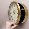 Wall Clock with Hidden Safe Vintage Large Storage Space Round