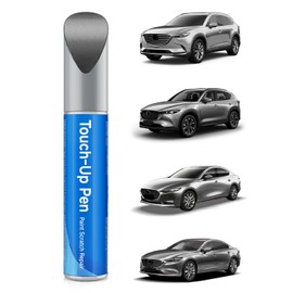 RSACET Touch Up Paint Compatible with Mazda Exact Match Touch Up Paint Car Scratch Repair (Liquid Silver Metallic（38P）)