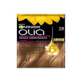 Garnier Olia Hair Dye, Permanent Colouring without Ammonia, Covers 100% White Hair, with Natural Flower Oils of Natural Origin, Vegan Formula, Blonde
