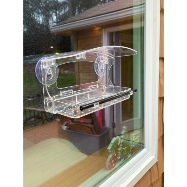 Branded 2024 Window Bird Feeder With Strong Suction Cups Outside