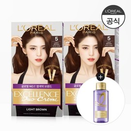 (L'Oréal Paris) L'Oréal Paris Shareable Gray Hair Dye Excellence Duo Cream 9 Types 2 Packs / (로레알파리)로레알파리 나눠 쓰는 새치염색 엑셀랑스 듀오크림 9종 2개