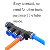 PK-12(12mm) OD Quick Release Connectors Manifold，Inline Manifold Union Fittings, Air