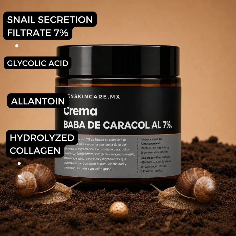 Crema Facial Baba De Caracol Menskincare 35+