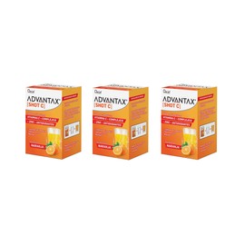 ADVANTAX SHOT C Vitaminas Complejo B Antioxidantes Zinc Sabor Naranja Efervescente (30)