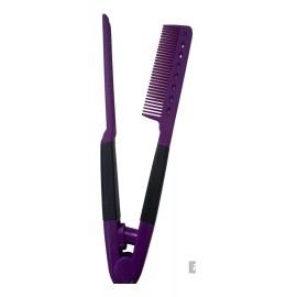 Kique Peine Para Alaciar Morado Con Negro