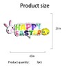 HADCKJA Happy Easter Foil Balloons - Bunny & Chicken Themed