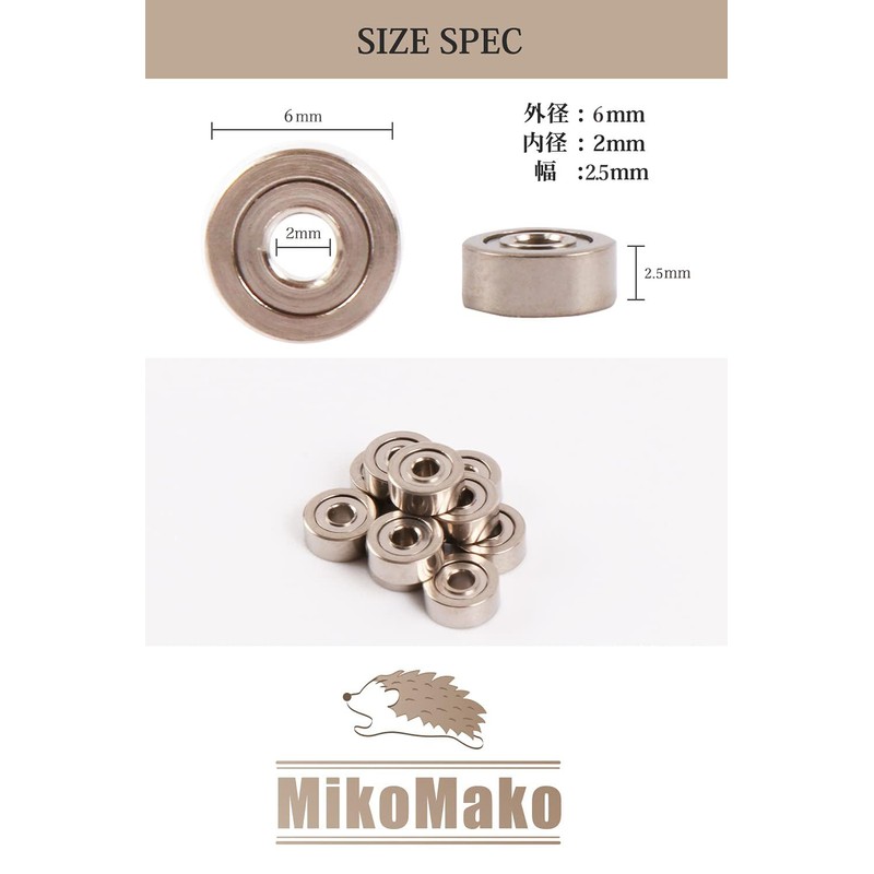 620ZZ bearings (set of 10 / 620 bearings) Mini 4