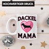 Trendation - Dackel Mama Tasse Geschenk Frauen Dackel-Besitzerin (Weiß)
