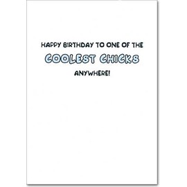 Coolest Chick - Recycled Paper Greetings Birthday Card