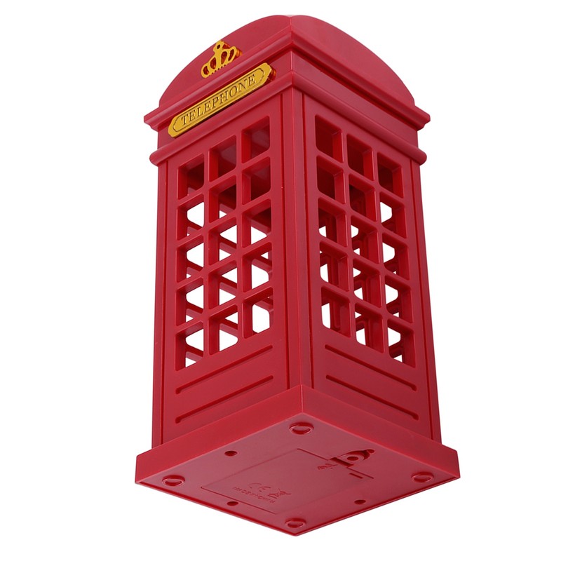 Creative Retro Classic Telephone Booth Night Light Touch Sensor Dimmable
