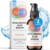 GLEOW 2024 Pure Hyaluronic Acid Serum for Face, Hydrating Serum, Anti Aging Serum for Women, Face Serum for Dry Skin and Dark Spots 2oz