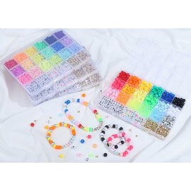XIANNVXI Pony Beads Kit for Friendship Bracelet Pony Kandi Letter Beads Kit for Jewelry Making DIY Crafts