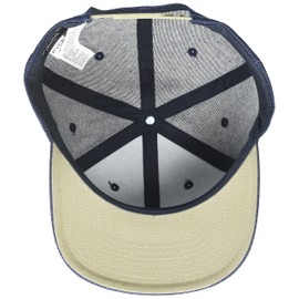 RVCA Men's Adjustable Straight Brim Snapback HAT/Dark Indigo, 1SZ