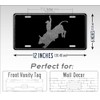 Bull Rider License Plate Cowboy Auto Tag Aluminum Sign
