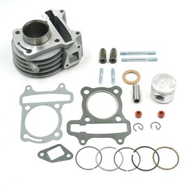 Glixal ATMT1-002 GY6 49cc 50cc 39mm Cylinder Kit Piston Rings Chinese QMB139 139QMA Engine Rebuild Kit Scooter Moped ATV