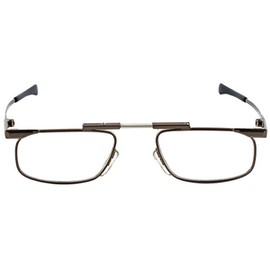 SlimFold Reading Glasses by Kanda of Japan Model 3 Color Brown Strength +1.25