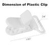20 Pack Plastic Pacifier Clip Bulk 3/4 inch Bib Clips