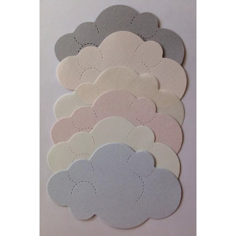 Craft-N-Shed Handmade LARGE CLOUD Die-Cuts(4pc)W