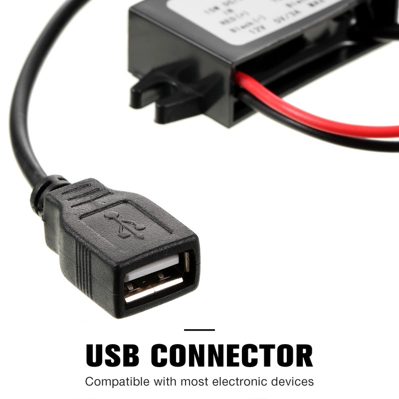 Weewooday 12v to 5v Dc Converter Buck Module USB Output