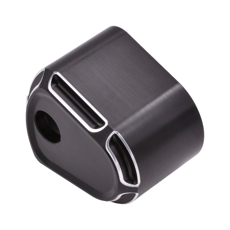 NATGIC 1PCS Black Billet Aluminum Ignition Switch Cover for Harley