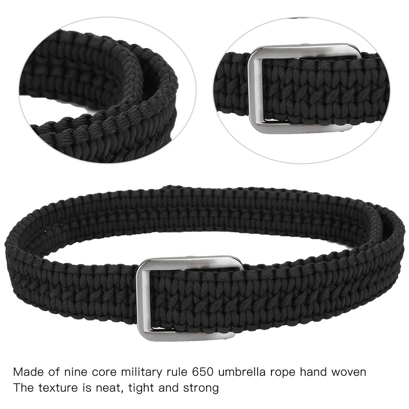 Umbrella Rope Survival Belt Hand Woven Military Waist Belt Waistband