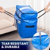 TAILI 2 Tier Extra Large Moving Bags, 4 Pack Blue