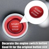 X AUTOHAUX Engine Start Stop Button Cover Kit One Click