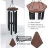 Wind Chimes for Outside, 30" Black Aluminium Wind Chime with