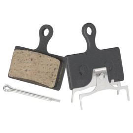 sourcing map Disc Brake Pad 1.26" x 0.65" Semi-Metallic Bike Brake Pads with Spring and Pin for BB7 M355 M446 M640 Mountain Road Bikes, Black