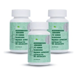 Ag Persea - Pack 3 Capsulas Detox 60 Caps Cu, Con Te Verde Sin Sabor                                                                                  