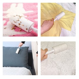 MELERIO Lint Rollers 6 Refills Full 420 Sheets,1 Handle with 5 Extra Sticky Lint Roller Set for Clothes, Sofa, Bed and Carpet, Lint Roller for Pet Hair, Cat Hair Dog Hair, Dust