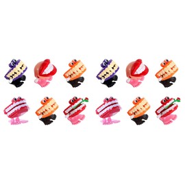 12 Pcs Jumping Teeth Tool Rayan Toys for Kids Chattering Teeth Clockwork Toy Wind up Chattering Teeth Chattering Walk Toy Tool Toys Walking Teeth Toy Child Plastic Filler Cute