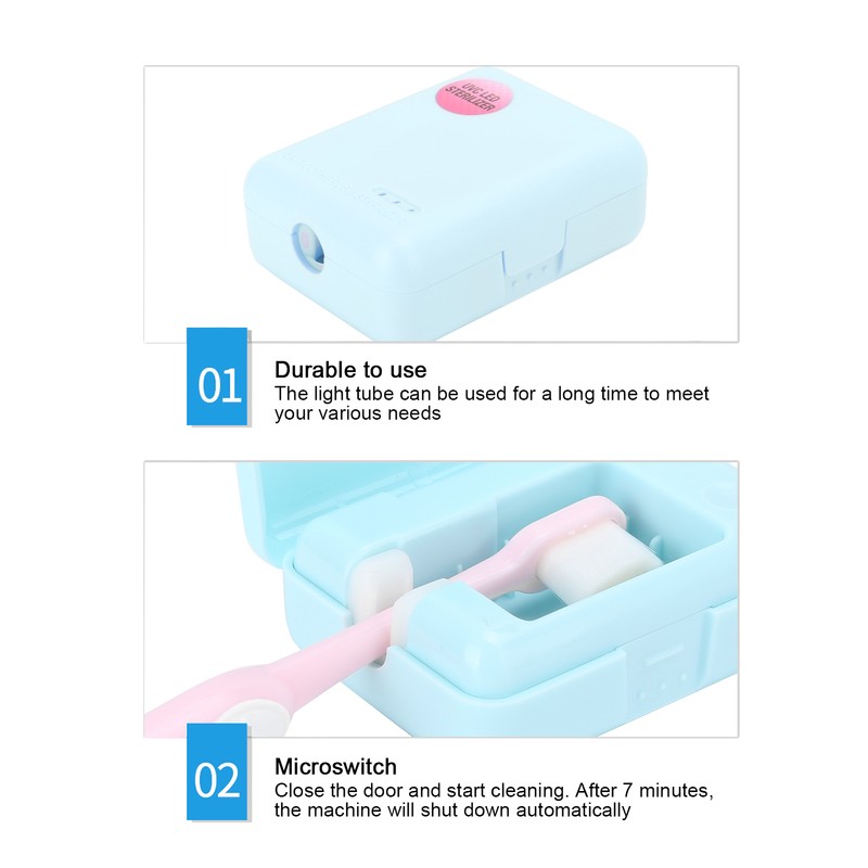 ZL‑18L UV LED Toothbrush Holder Cleaner Wall Mounted Toothbrush Case