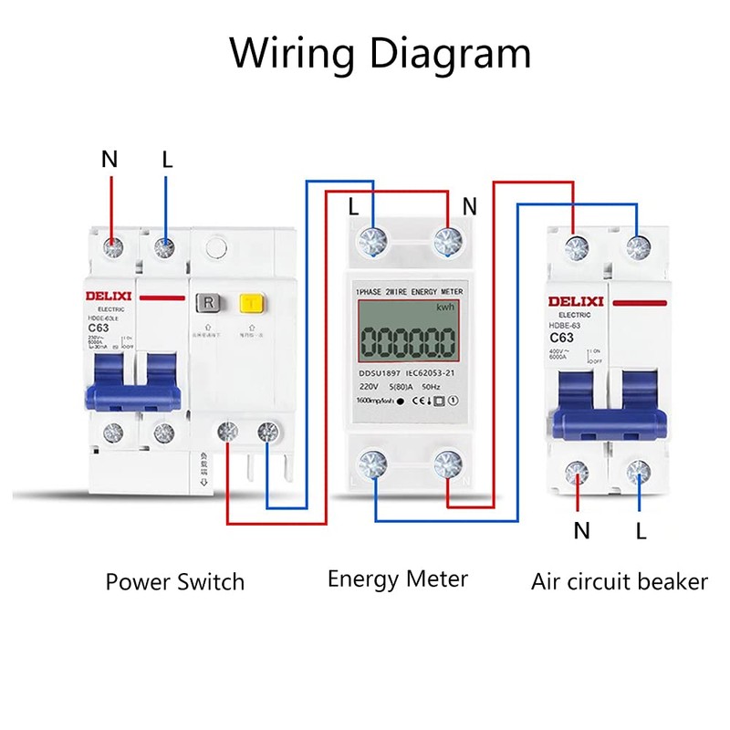 eMylo Electricity Meter, Energy Monitor, Power Consumption Meter, Single-Phase Multifunctional