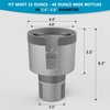 Seven Sparta Car Cup Holder Expander Organizer with Adjustable Base,
