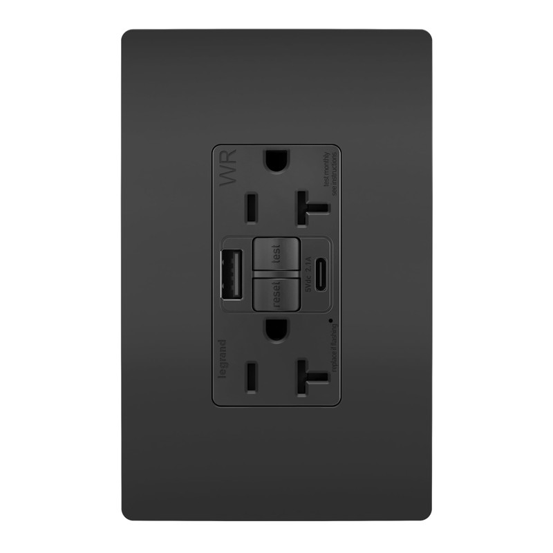 Legrand Pass & Seymour Radiant 20 Amp Hospital-Grade GFCI Wall