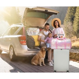 Children's Travel Bag Kids Girls Yoga Bag Ballet Bag Sports Bag with Shoe Compartment and Wet Compartment, Laser Pink