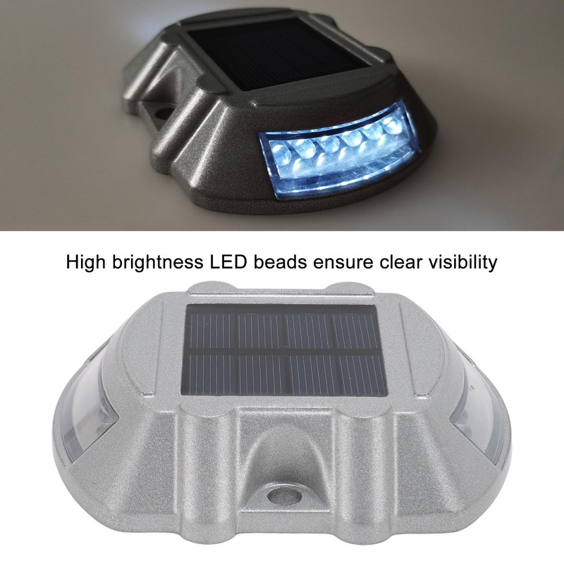 Solar Road Stud Light Aluminum Alloy Solar Powered Outdoor Waterproof