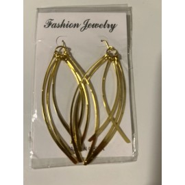 Unbranded Gold Toned Statement Dangle Pierced Earrings